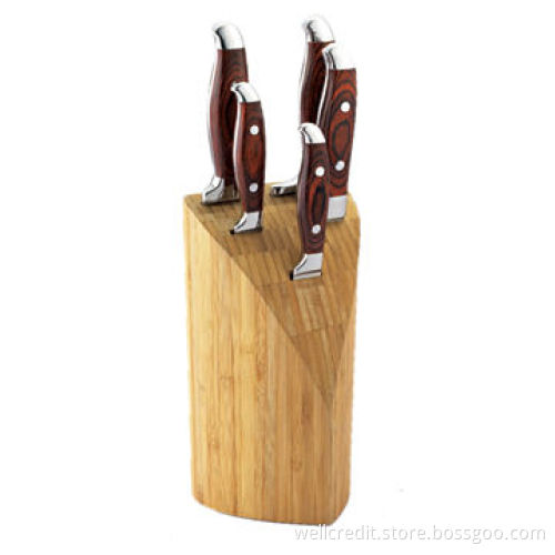 6pcs S/S knife set with wooden stand, good quality